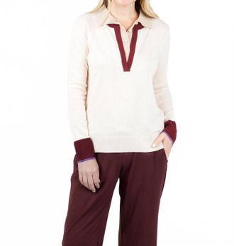 Lisa Todd Double Down Sweater In Sheepskin