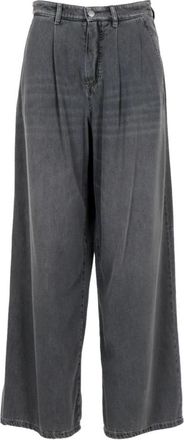 Max Mara Allegra Jeans - Dames - Loose Fit Jeans - Grijs - M - Katoen - Jeans