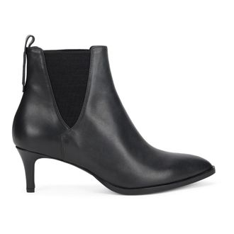 PESERICO Schoenen, Dames, Zwart, 41 EU, Leer, Enkellaars met Puntneus