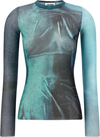 Jean Paul Gaultier Top a maniche lunghe - Blu