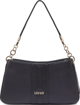 Liu Jo small logo-lettering shoulder bag - women - Polyester - OS - Black