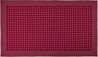 Novità Home Villers - mantel de algodón 150x300 tejido a cuadros rojo