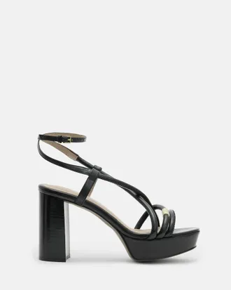AllSaints Bella Leather Platform Heel