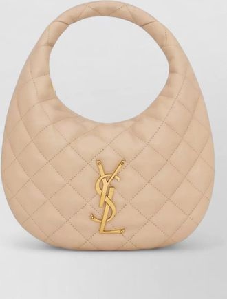 Saint Laurent icare extra large leather quilted tote bag