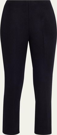Loro Piana Ralph Cashmere Slim-Leg Ankle Trousers