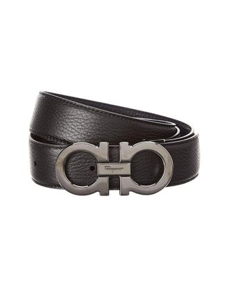 Ferragamo Reversible & Adjustable Double Gancini Leather Belt
