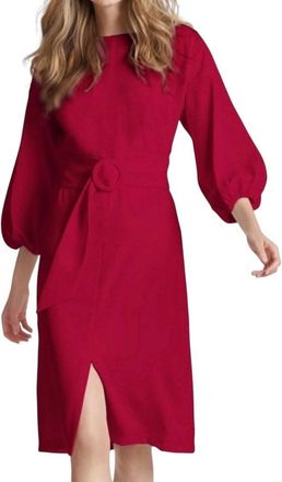 Sachin & Babi Annie Midi Dress In Dark Red
