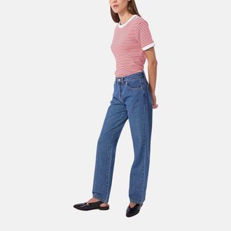 Petit Bateau Marineshirt met korte mouwen