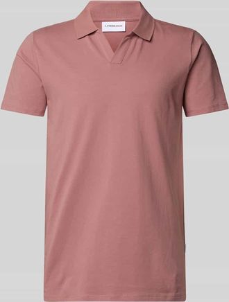 Lindbergh Lindbergh Poloshirt mit V-Ausschnitt in Rosa, Gr&ouml;&szlig;e XXL