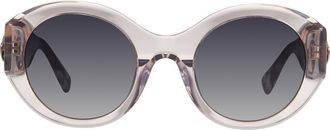 Kurt Geiger 51mm Sunglasses in Crystal Grey/dark Grey Sf at Nordstrom