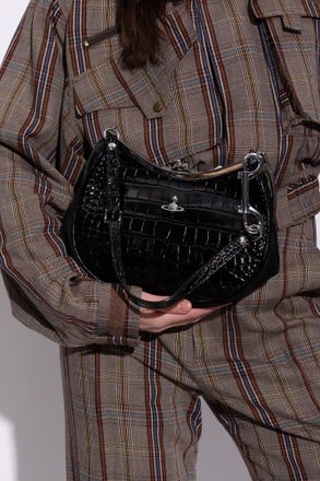 Vivienne Westwood Charm Frame Bag, Womens, Black