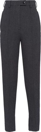 Prada Gray Elastane Womens Pants