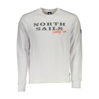 North Sails White Cotton Men Mens Sweatshirt