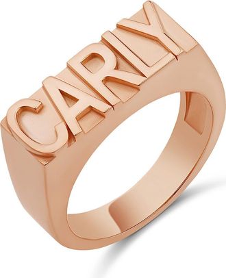 SHYMI Block Letter Name Ring in Rose at Nordstrom, Size 6