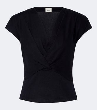 Isabel Marant Top Nadrine in jersey di cotone