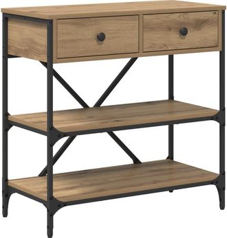 vidaXL Console Table with Drawer Artisan oak Engineered wood Vidaxl