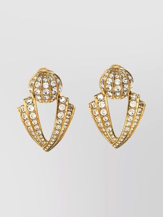 Valentino Garavani brass drop earrings