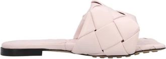 Bottega Veneta Leather flats - Dames - Sandalen - Roze - 38 EU - Leer - Schoenen