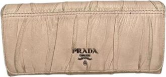 Prada Pre-owned Vintage Leren Portemonnee - Dames - Vintage Accessoires - Roze - ONE Size - Leer - Vintage