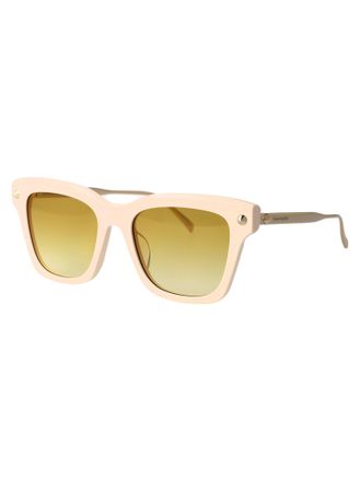 Alexander McQueen Womens Sunglasses Ivory-Gold-Yellow Metal Ivory/gold/yellow