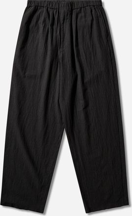 Undercover Men s Linen-Ramie Blend Cotton Easy Pants Black
