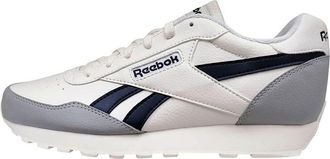 Reebok Mens Rewind Run Fitness Gym Running Shoes, Chalk/Vector Navy/Pure Grey, 12.5 Women/11 Men