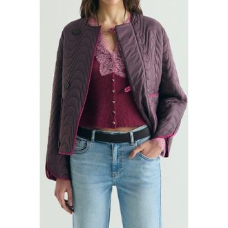 Scalpers Reversible Padded Jacket in Mauve at Nordstrom, Size X-Large