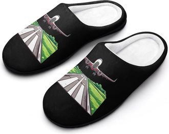Generic Airplane Aviation Aviator Flight Pilot Mens Slippers Comfortable And Non-slip Cotton Slipper Shoe for House