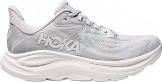 Hoka One One Womens Clifton 10 Running Shoes - Wide In Cosmic Grey/stardust