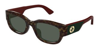 Gucci GG1667SK Asian Fit 002 Womens Sunglasses Tortoiseshell Size 54