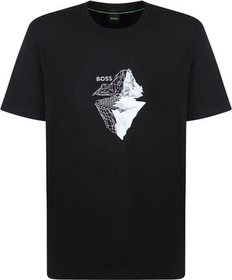 BOSS T-shirt con stampa grafica - Nero
