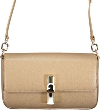 Furla Beige Leather Women Womens Bag
