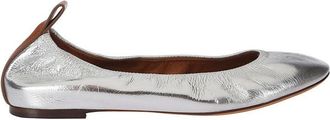 Lanvin Shiny Silver Ballerinas