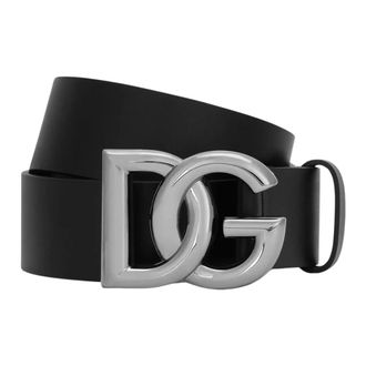 Dolce & Gabbana Dames, Accessoires, Zwart, Maat: 125 CM Leer