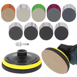 OEM Discos Abrasivos De 125 Mm - 45 Piezas. Papel De Lija Para Uso En Seco Y H&uacute;medo, Granos 400/600/800/1000/2000/2500/3000/5000, Para Amoladoras Angulare