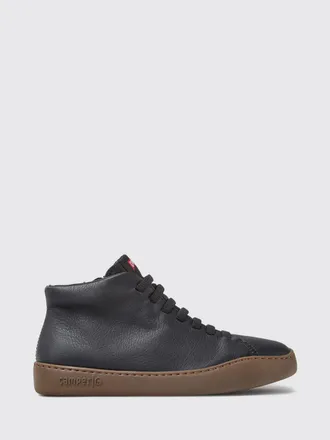 Camper Peu Touring High-Top Sneakers in Calfskin Leather with a Slip-On Design