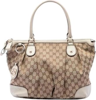 Gucci Borsa Satchel Pre-owned - - Pre-owned - Donna - Beige - ONE SIZE