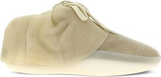 Fear of God Schoenen, Heren, Beige, 45 EU, Leer, Beige Slip-On Sneakers met Koordsluiting