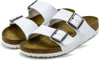Birkenstock Womens Arizona Sandals In White