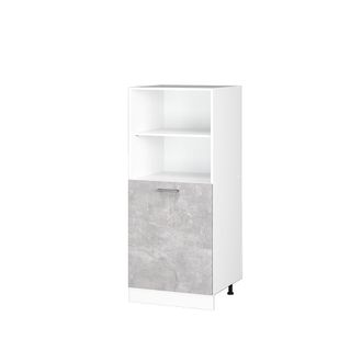 Vicco Mueble Despensa Universal R-line, Hormig&oacute;n, 60 Cm Con Estantes Abiertos Y Puerta, Vicco