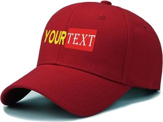 Generic Custom Embroidered Hat,Embroidered Cap, Personalized Adjustable Baseball Cap Add Your Text & Logo UK Rose