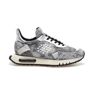 Bepositive Schoenen, Heren, Grijs, 40 EU, Leer, Space Race Wing Reflective Sneakers