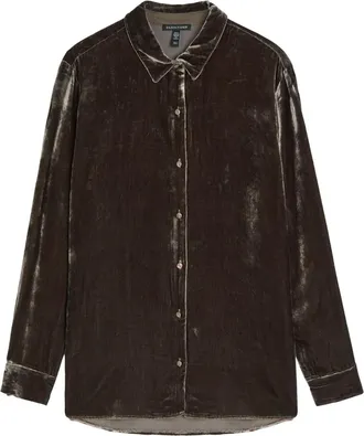 Eileen Fisher Fluwelen blouse - Bruin