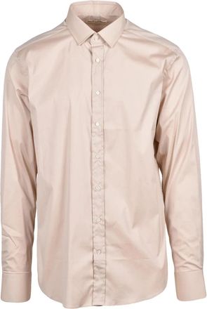 Deuxieme Shirt Beige Stretch Cotton Shirt