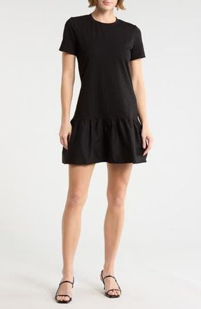Wayf Short Sleeve Minidress in Black at Nordstrom Rack, Size X-Small
