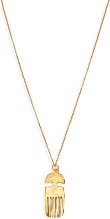 ALIGHIERI The Vanity Comb 24kt Gold-plated Necklace - One Size