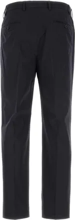 Prada Mens Navy Poplin Trousers Cotton