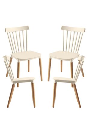Regalos Miguel Packs Sillas Comedor - Pack 4 Sillas Leka - Beige
