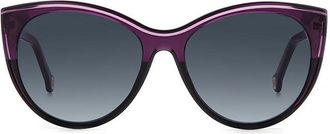 Carolina Herrera HER 0142/S MW2/9O Womens Sunglasses Purple Size 56
