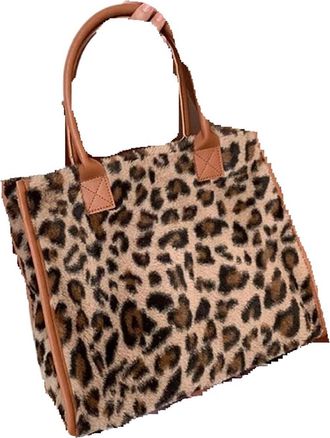 Generic Womens Plush Bags Plush Bag Female Fall And Winter Fashion Soft Long Shoulder Womens Large Capacity Handheld(Color1)